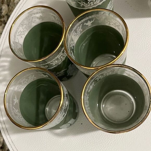 Wedgwood Jeanette MCM 1950’s-60’s Hellenic Grecian (6) Juice glasses Rare set - Picture 5 of 9